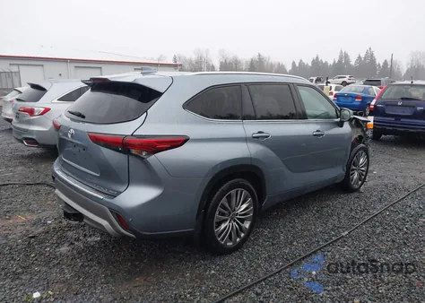 2021 Toyota Highlander Platinum from USA, damaged, VIN 5TDFZRBH5MS122721